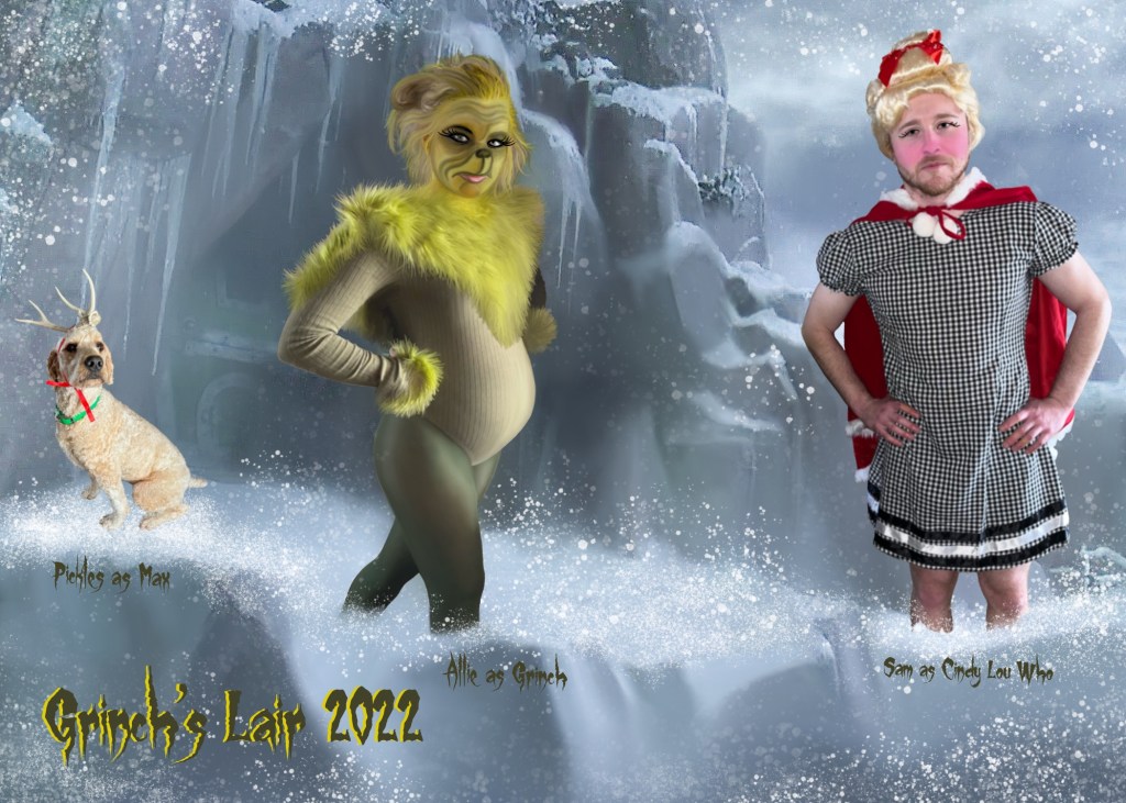 Merry Grinchmas holiday card